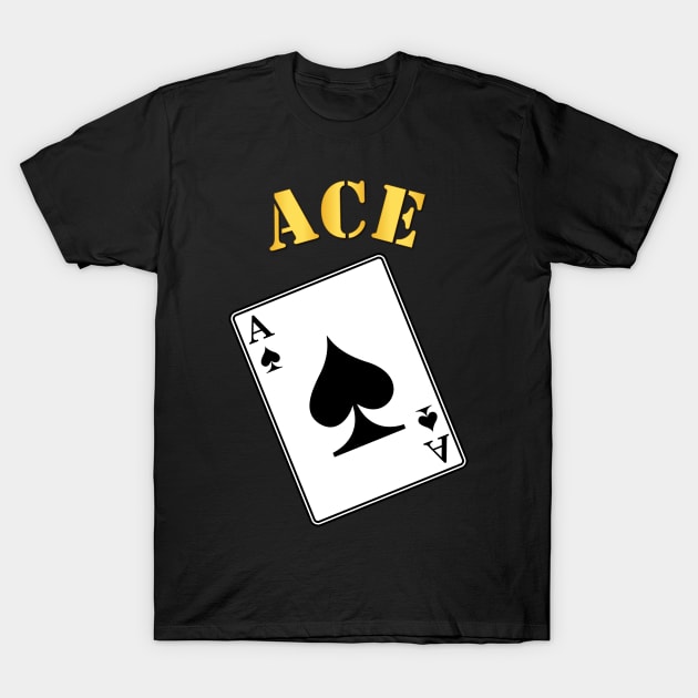 Ace - Spades T-Shirt by twix123844